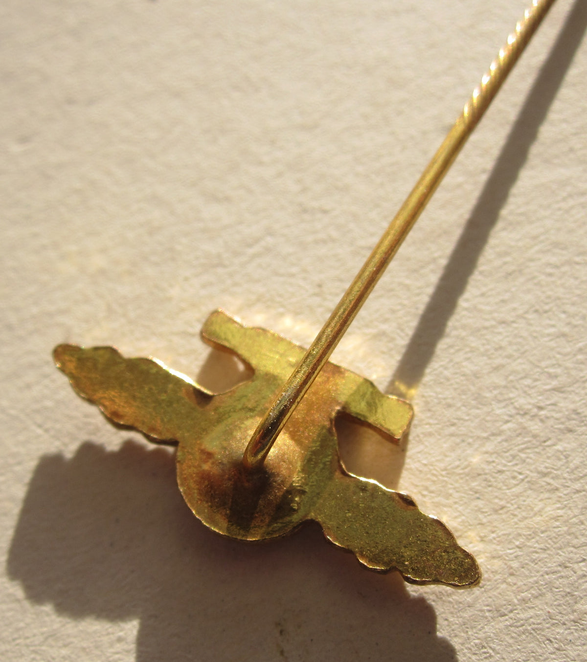 Miniatur Frontflugspange für Kampfflieger in GOLD mit Einsatzzahl 300