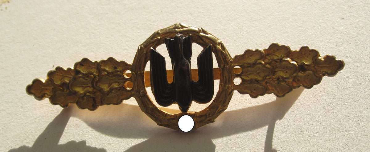 Frontflugspange für Kampfflieger in GOLD BUNTMETALL