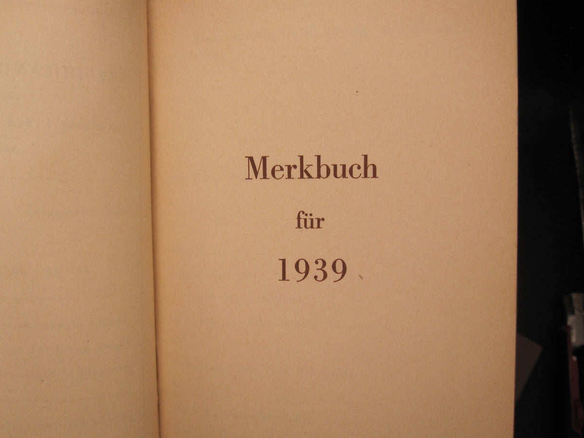 H.W.  -  -  Set Leistungsbuch &amp; Schießbuch der Hitlerjugend (HJ) Hamburg 1940