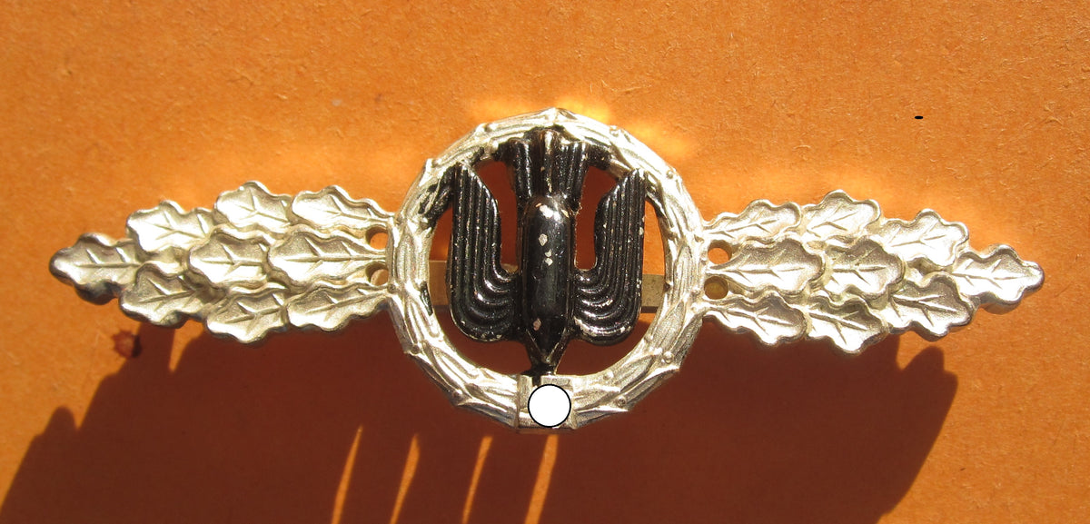 Frontflugspange für Kampfflieger in SILBER aus BUNTMETALL