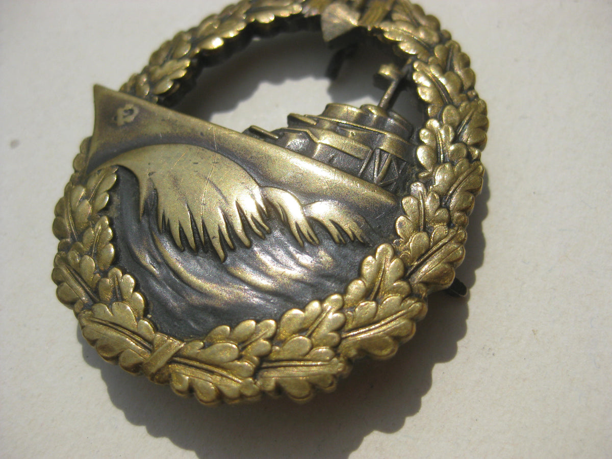 Zerstörer Kriegsabzeichen der Kriegsmarine Hersteller:  Schwerin