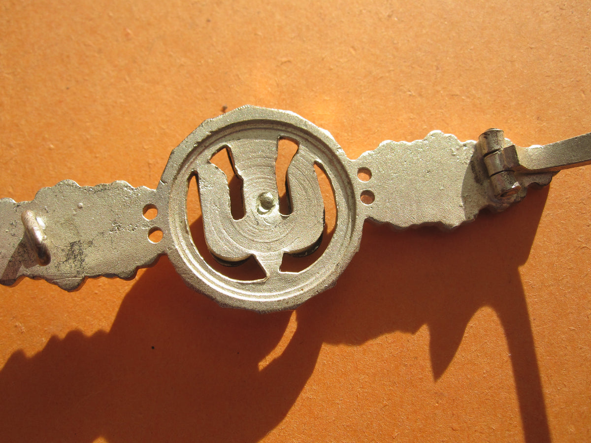 Frontflugspange für Kampfflieger in SILBER aus BUNTMETALL