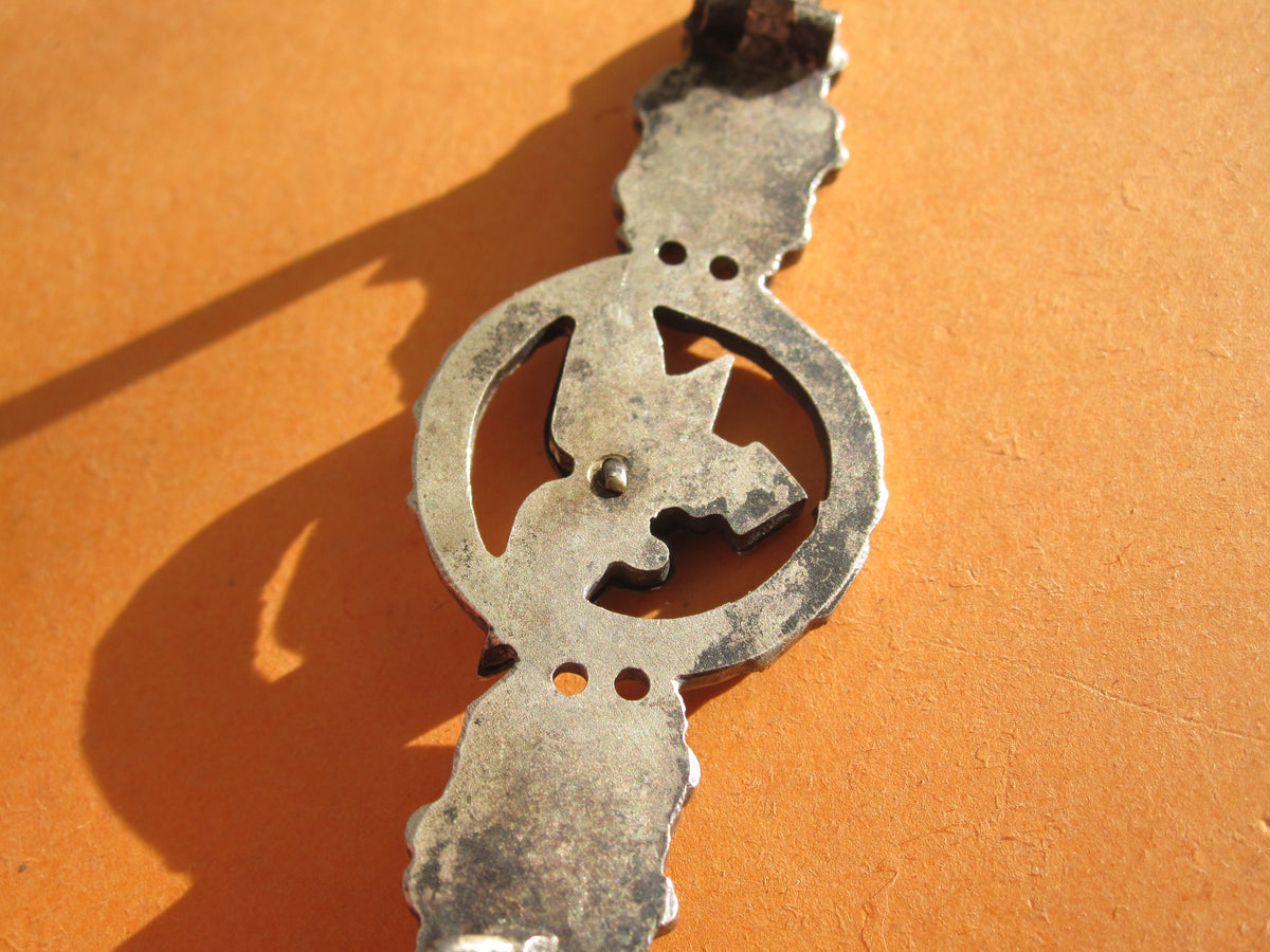 Frontflugspange für Transportflieger in SILBER aus BUNTMETALL