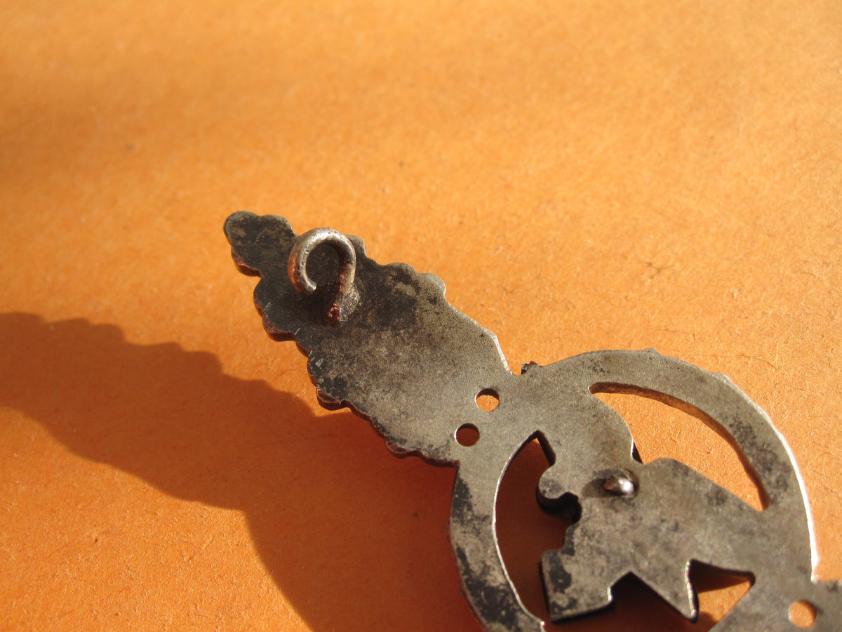 Frontflugspange für Transportflieger in SILBER aus BUNTMETALL