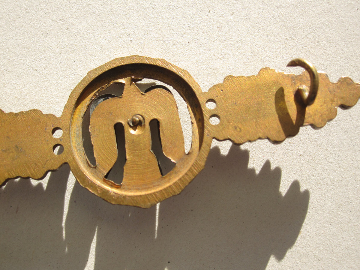 Frontflugspange für Kampfflieger in BRONZE aus BUNTMETALL