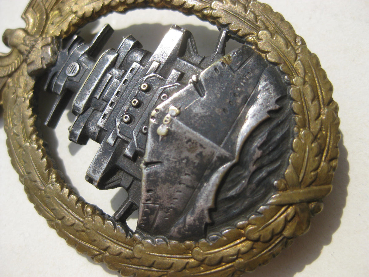 Flottenkriegsabzeichen Dickschiffabzeichen Kriegsmarine