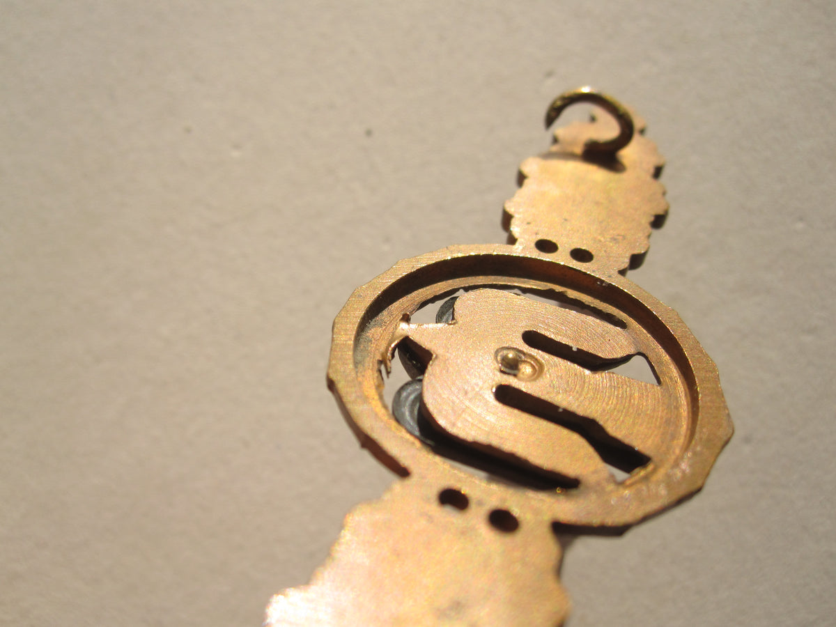 Frontflugspange für Kampfflieger in BRONZE aus BUNTMETALL