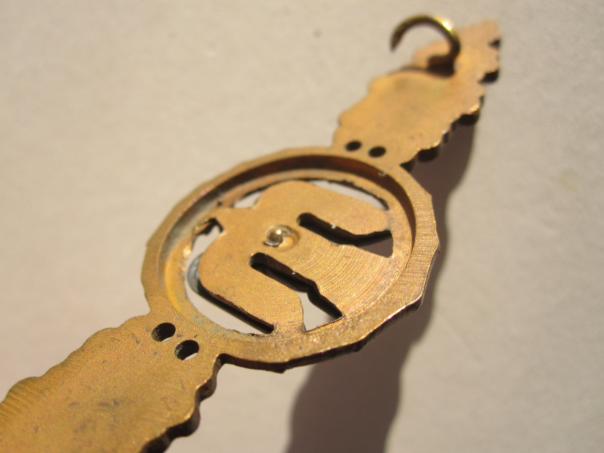 Frontflugspange für Kampfflieger in BRONZE aus BUNTMETALL