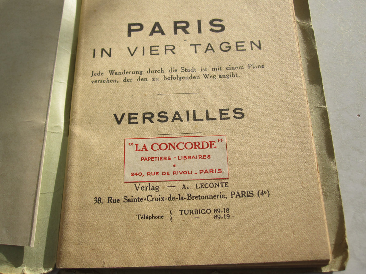 Karte Stadtplan von Paris aus dem Besitz eines  Wehrmachtsoffiziers 1940/41