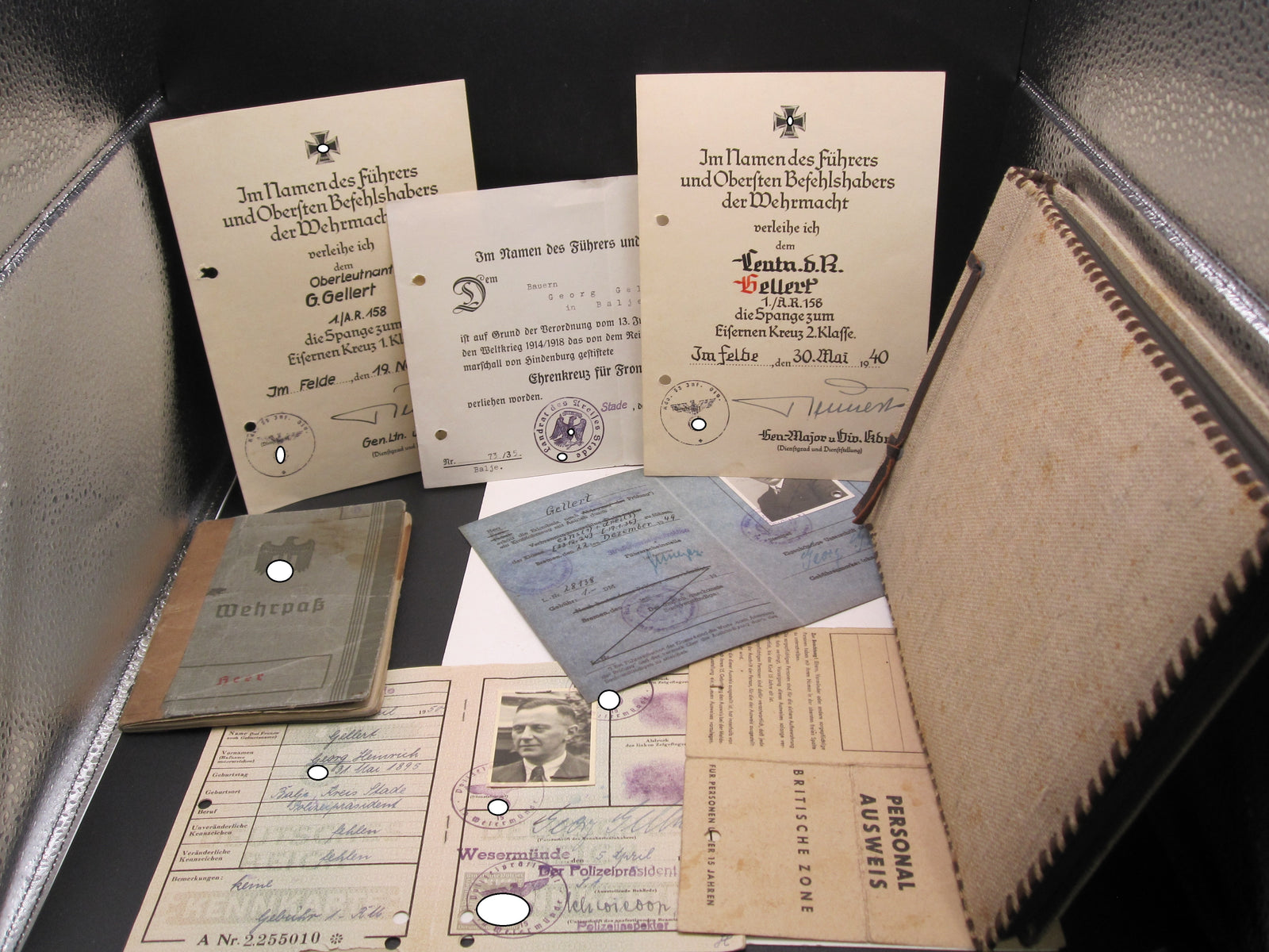 Verleihungsurkunden Besitzzeugnisse Dokumente Wiederholungsspange zum EK1 & EK2