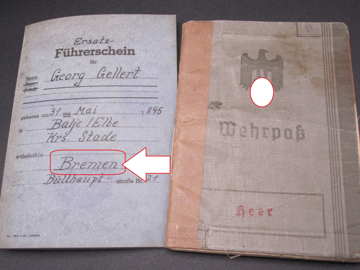 Verleihungsurkunden Besitzzeugnisse Dokumente Wiederholungsspange zum EK1 &amp; EK2