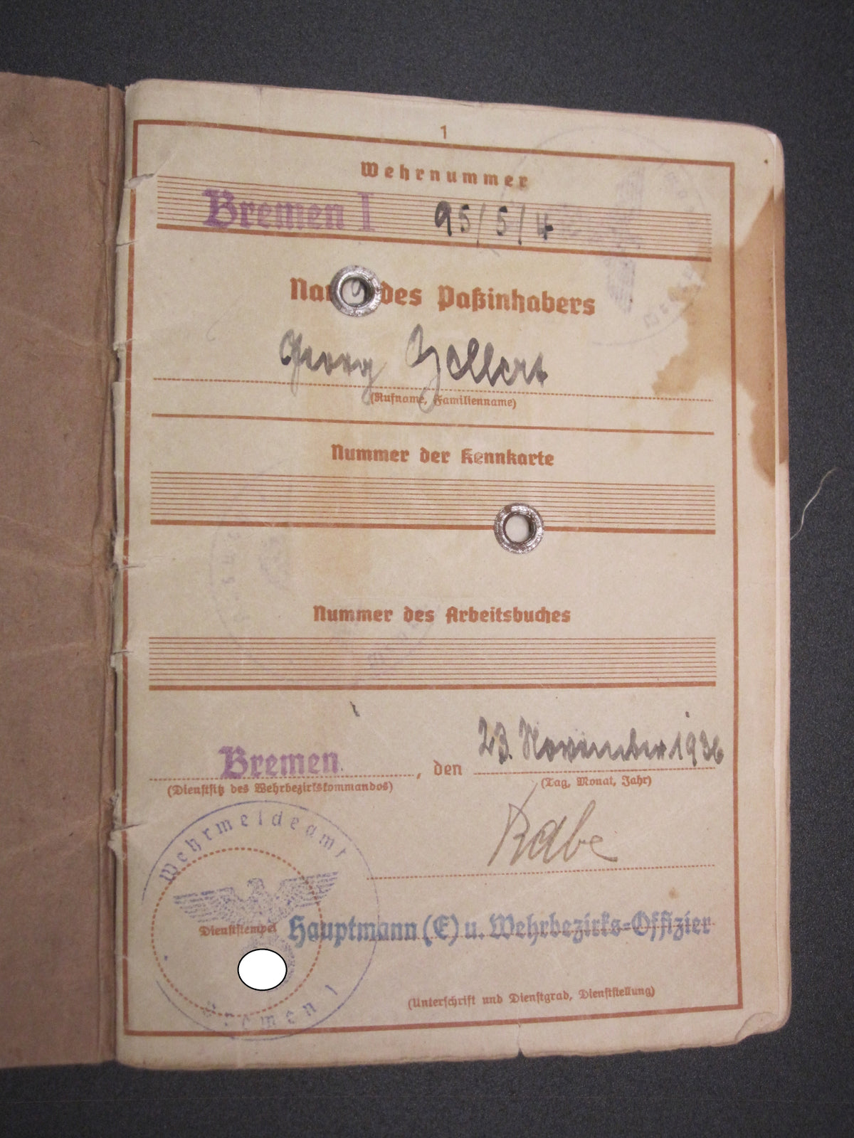 Verleihungsurkunden Besitzzeugnisse Dokumente Wiederholungsspange zum EK1 &amp; EK2