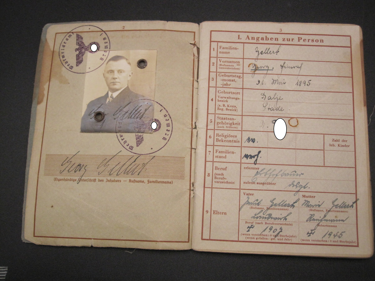 Verleihungsurkunden Besitzzeugnisse Dokumente Wiederholungsspange zum EK1 &amp; EK2