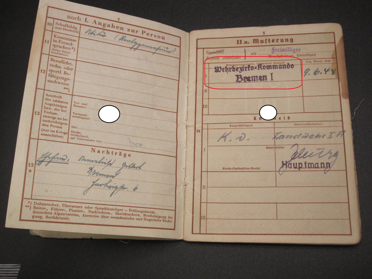 Verleihungsurkunden Besitzzeugnisse Dokumente Wiederholungsspange zum EK1 &amp; EK2