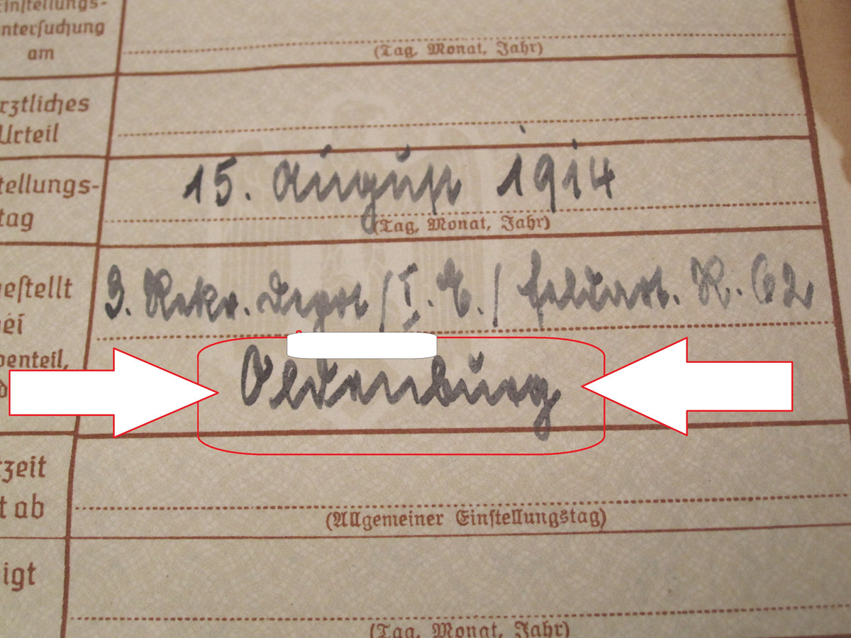 Verleihungsurkunden Besitzzeugnisse Dokumente Wiederholungsspange zum EK1 &amp; EK2