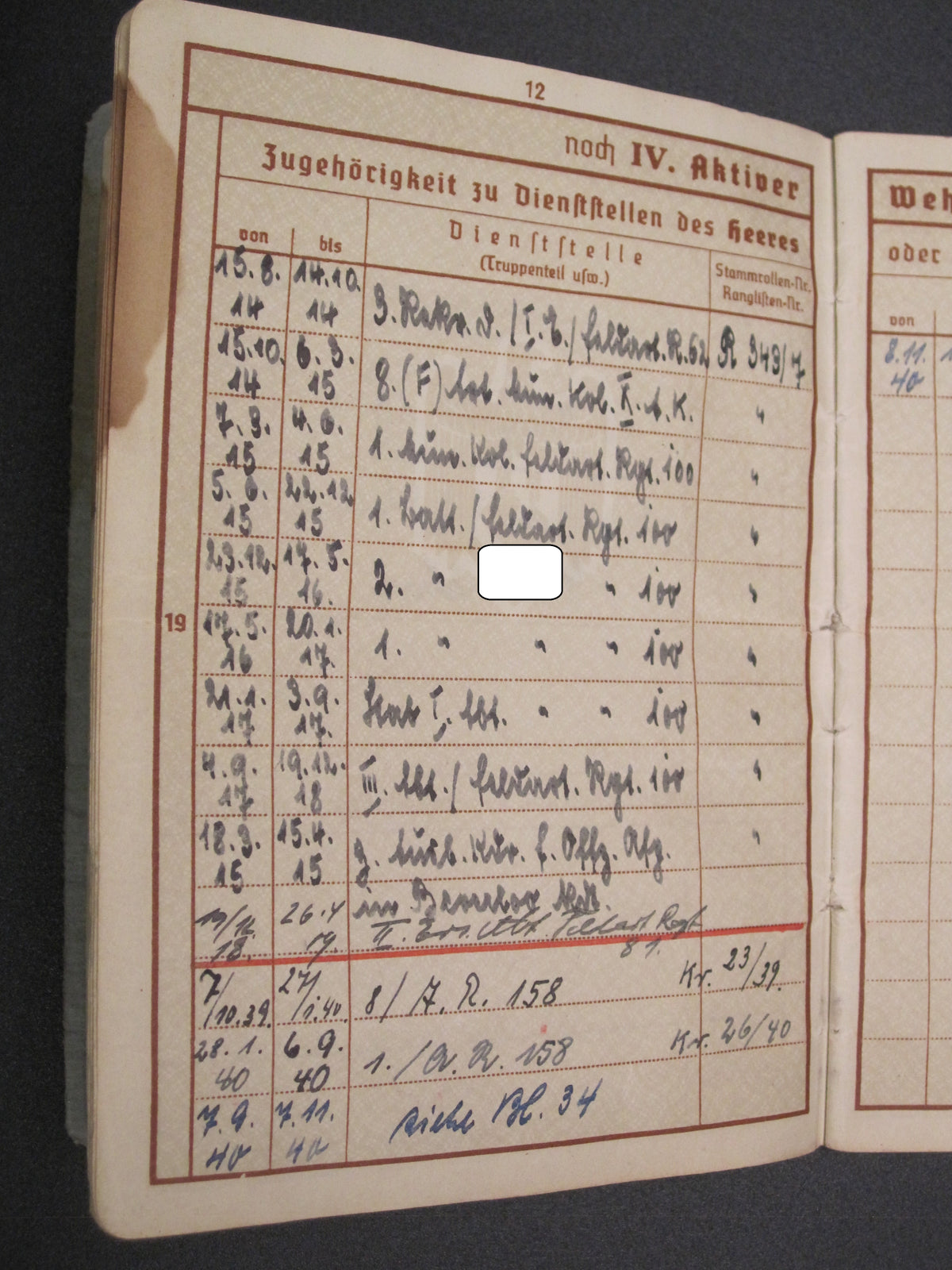 Verleihungsurkunden Besitzzeugnisse Dokumente Wiederholungsspange zum EK1 &amp; EK2