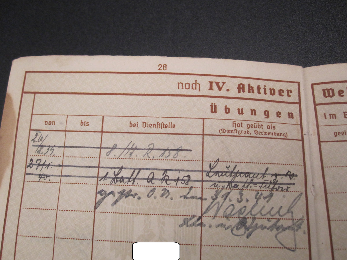 Verleihungsurkunden Besitzzeugnisse Dokumente Wiederholungsspange zum EK1 &amp; EK2