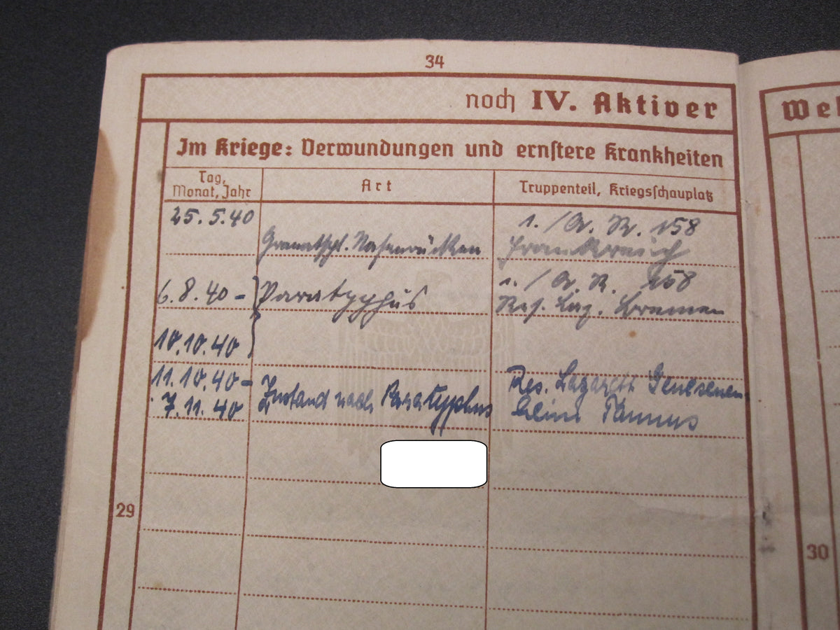 Verleihungsurkunden Besitzzeugnisse Dokumente Wiederholungsspange zum EK1 &amp; EK2