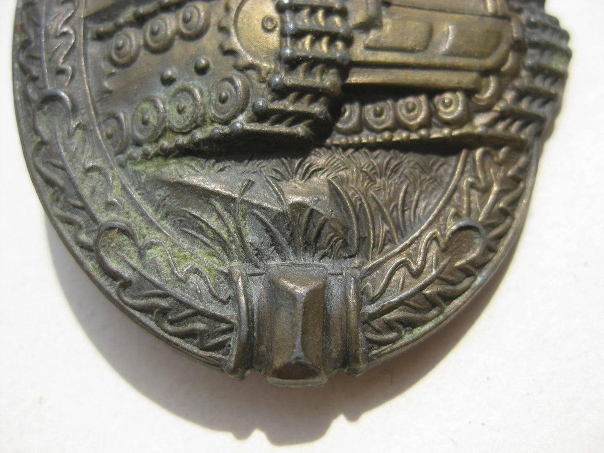 Panzerkampfabzeichen in Bronze Hersteller: Adolf Scholze