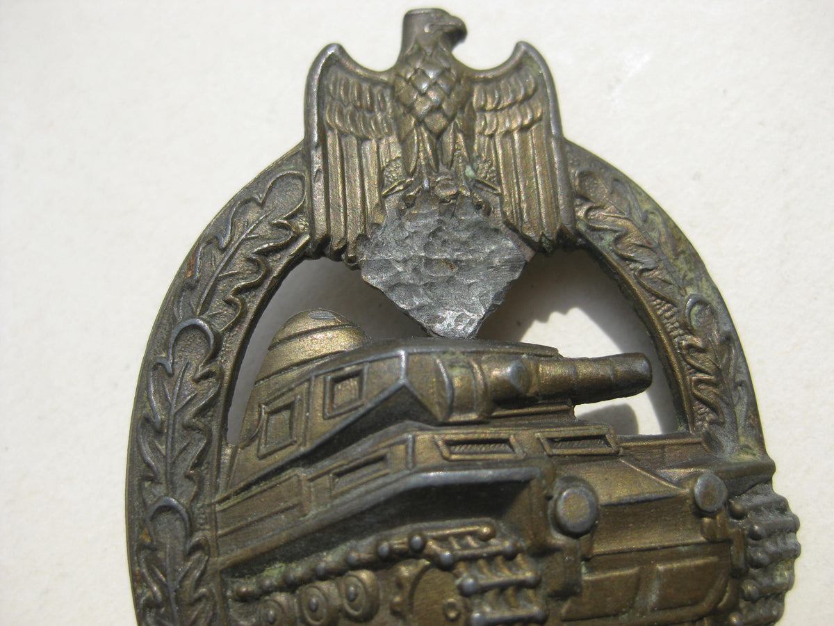 Panzerkampfabzeichen in Bronze Hersteller: Adolf Scholze
