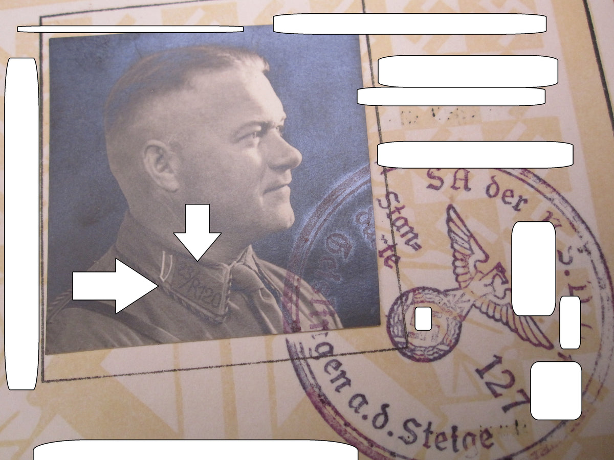 H.W. -  -  Urkundenheft im Schuber SA - Sportabzeichen