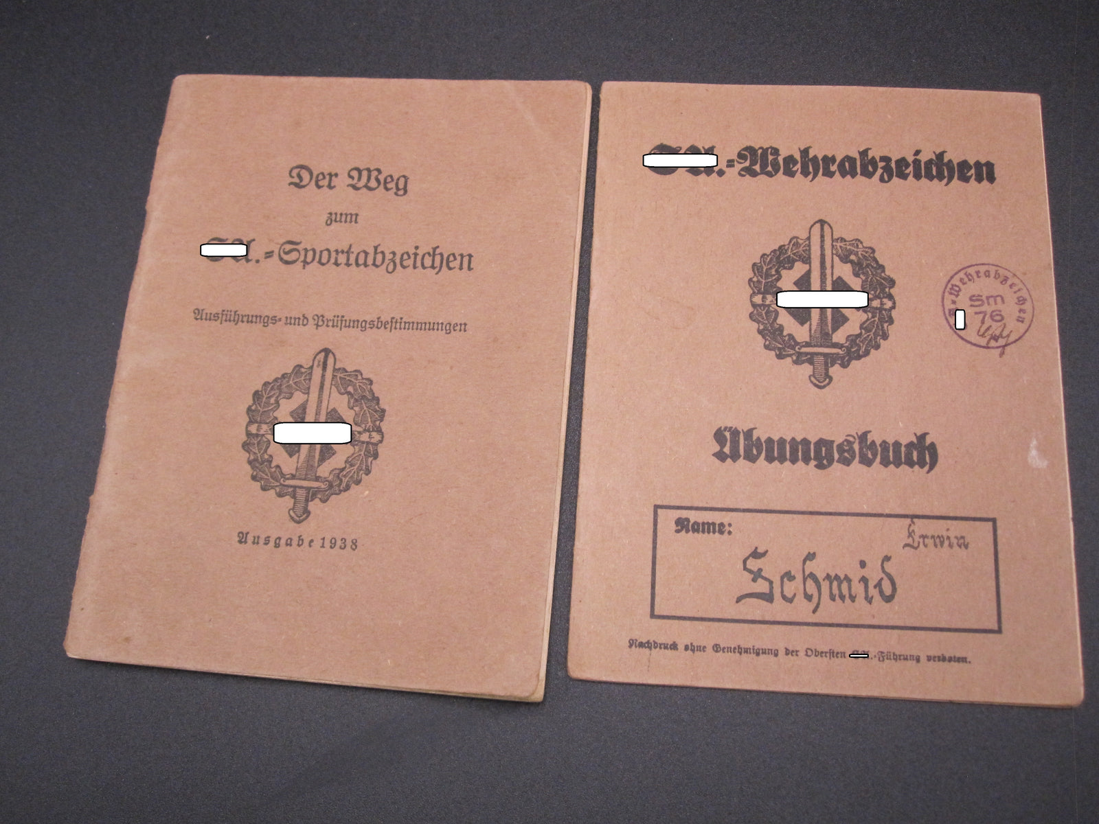 Urkundenheft  SA - Sportabzeichen Übungsbuch