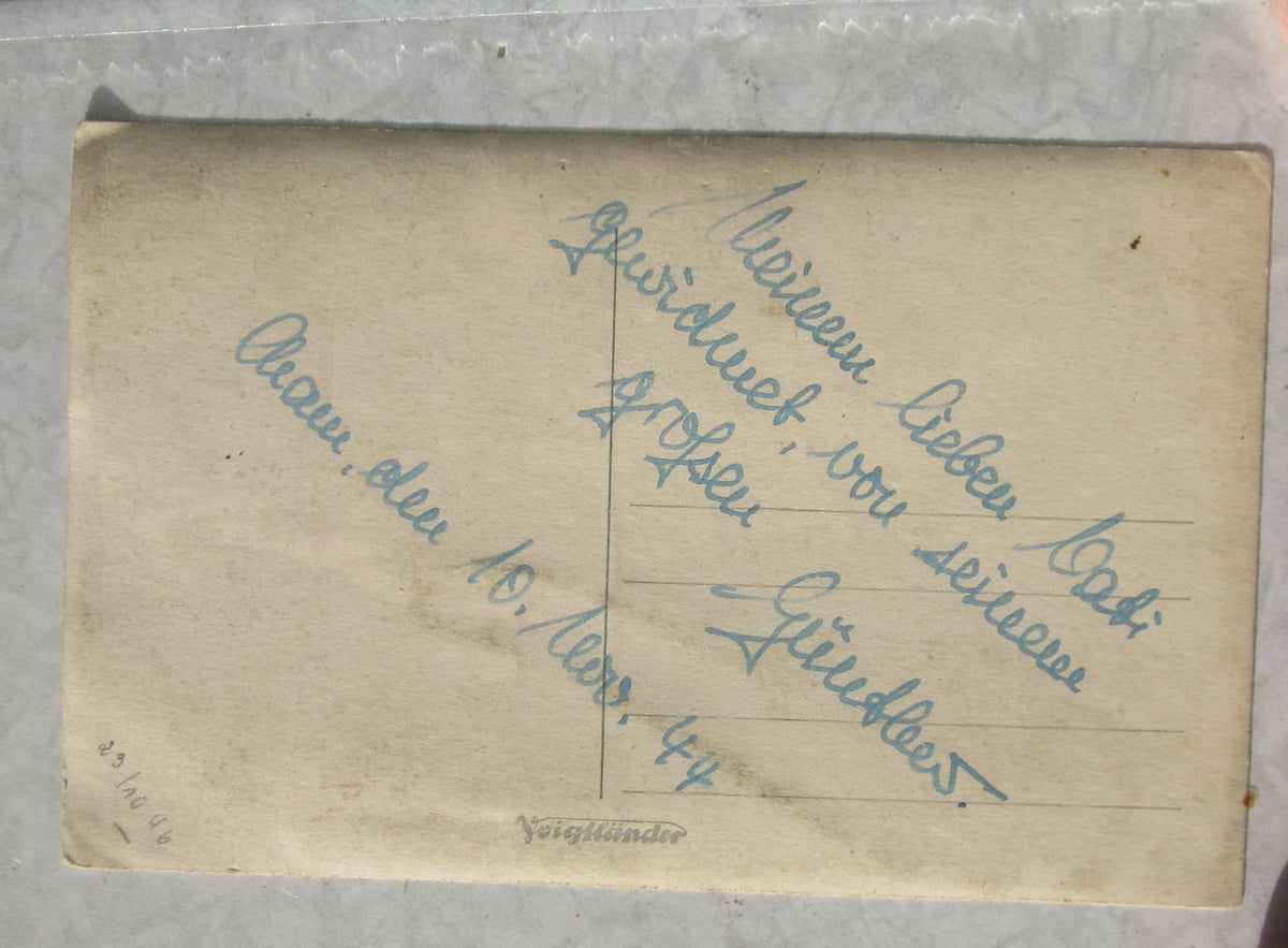 Uniformfoto Fliegertruppe Luftwaffe Wehrmacht Fliegerschützenabzeichen EK1/39