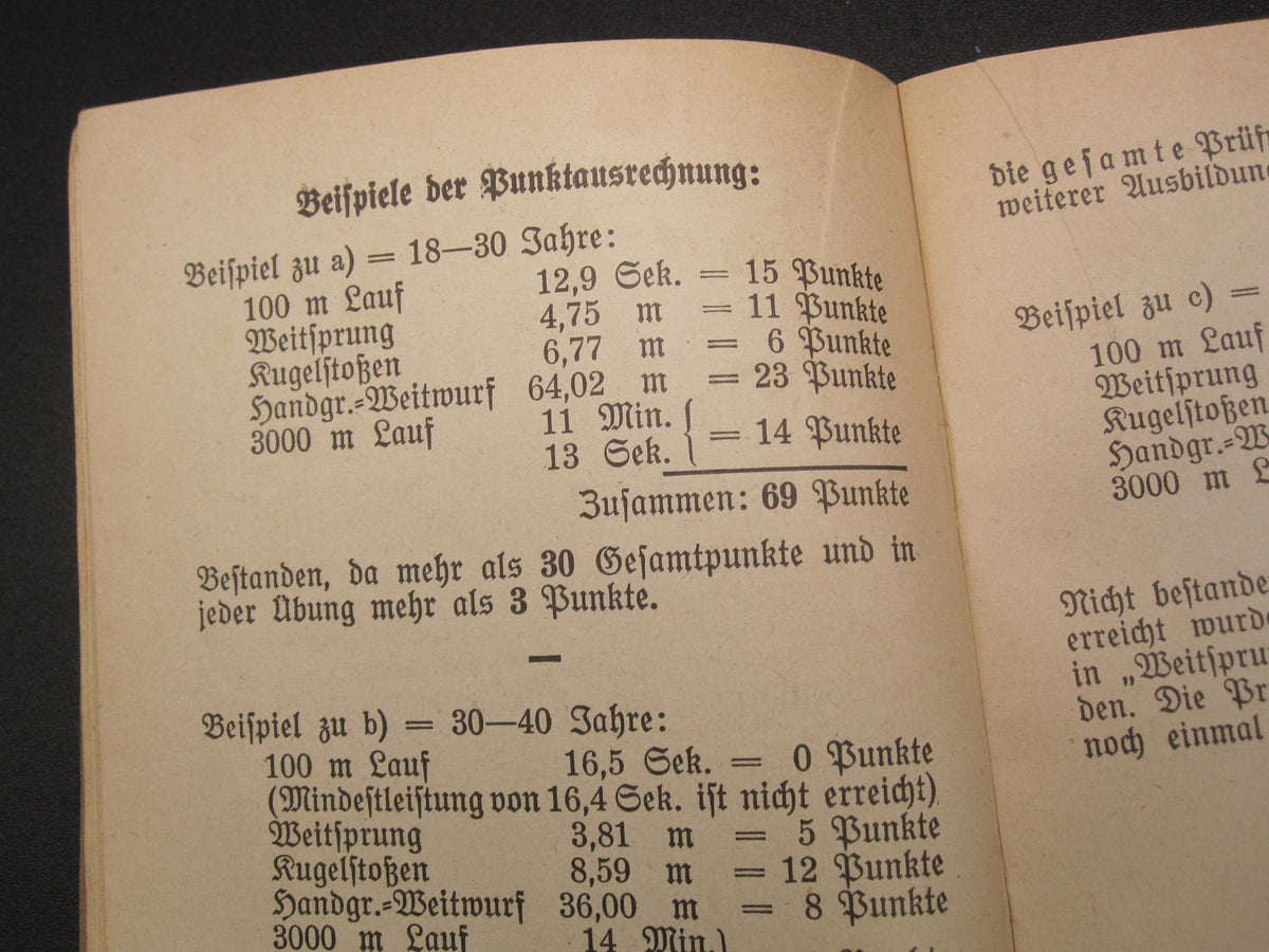 Urkundenheft  SA - Sportabzeichen Übungsbuch