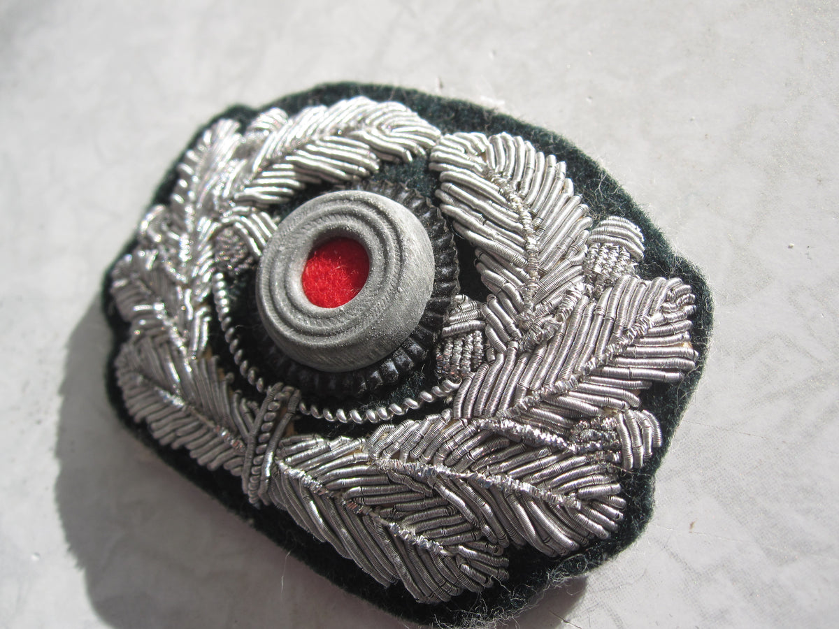 Gestickte Kokarde mit Mützenkranz für Schirmmütze Heer Wehrmacht