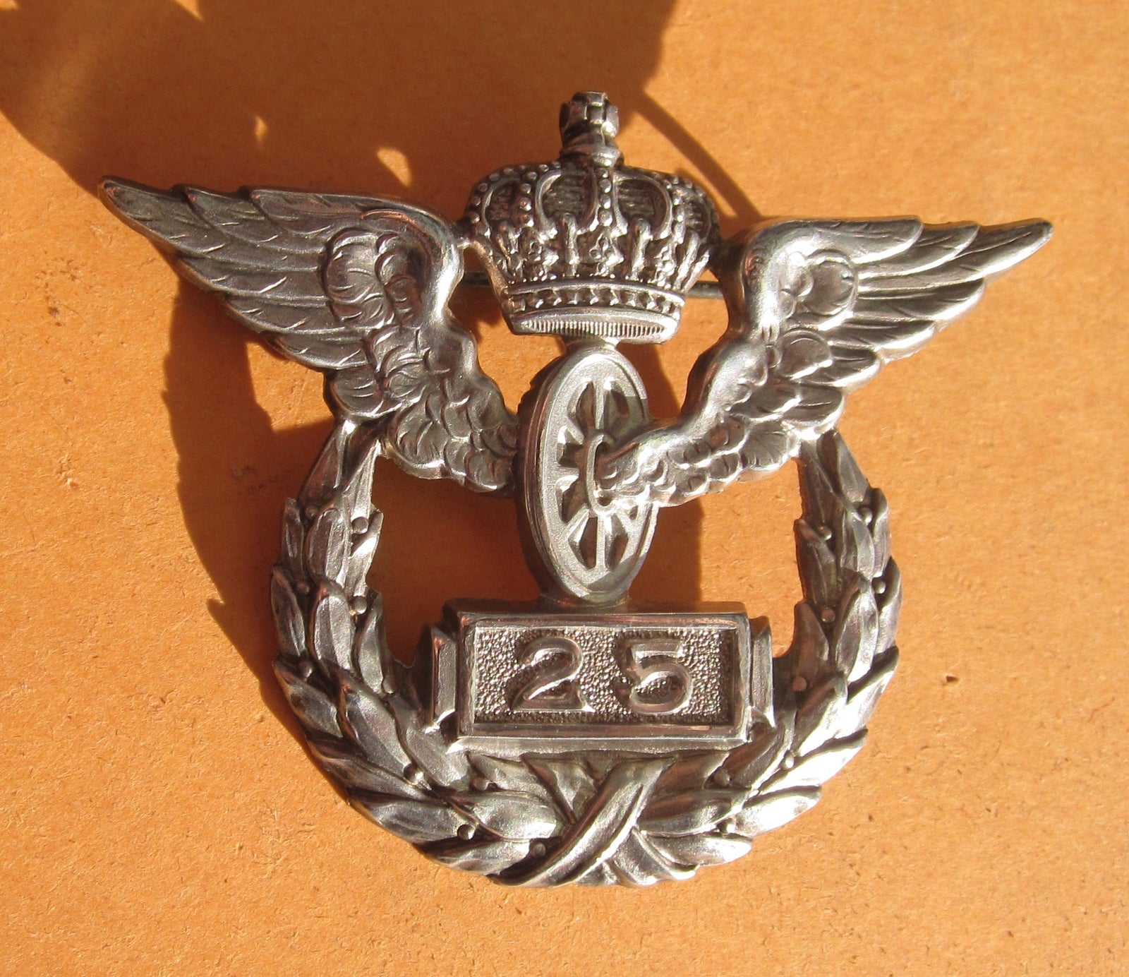 Deutsche Eisenbahn Erinnerungsabzeichen für 25 Dienstjahre -Preußen- Kaiserreich Eisenbahner