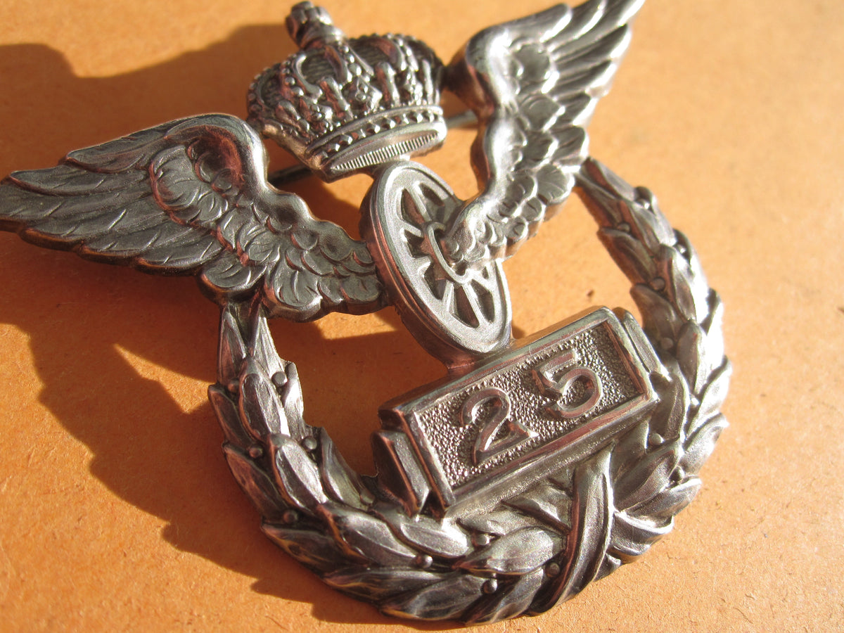 Deutsche Eisenbahn Erinnerungsabzeichen für 25 Dienstjahre -Preußen- Kaiserreich Eisenbahner