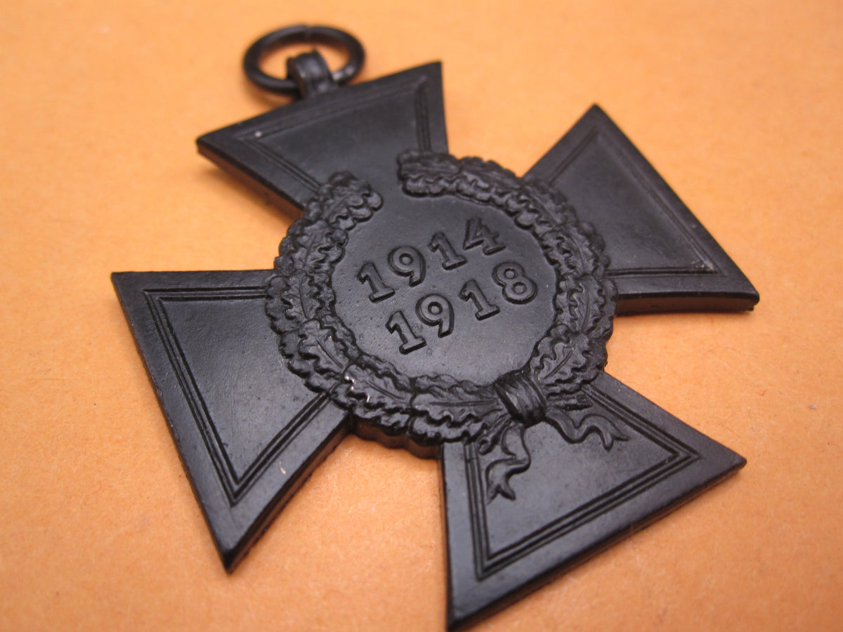 BREMEN Ehrenkreuz des 1.Weltkrieges gefallener Frontkämpfer Hersteller: &quot;SCH.H.&quot; &amp; Verleihungsurkunde