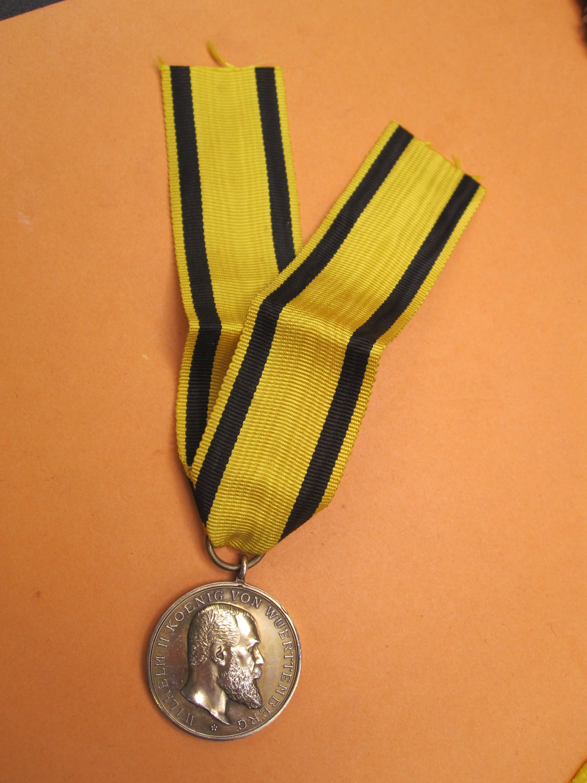 Tapferkeitsmedaille Wilhelm König von Württemberg in GOLD