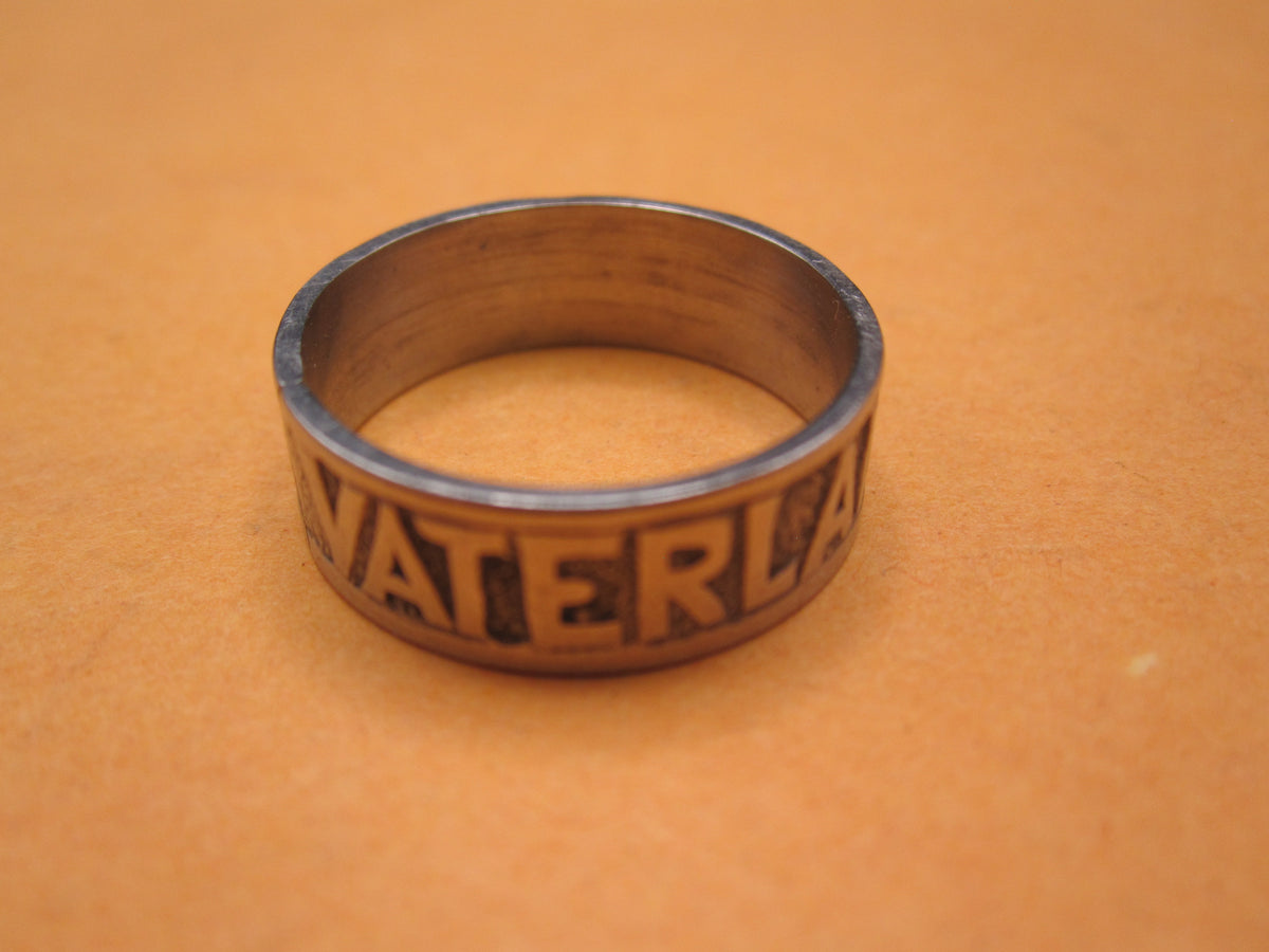 patriotischer Fingerring VATERLANDSDANK 1914