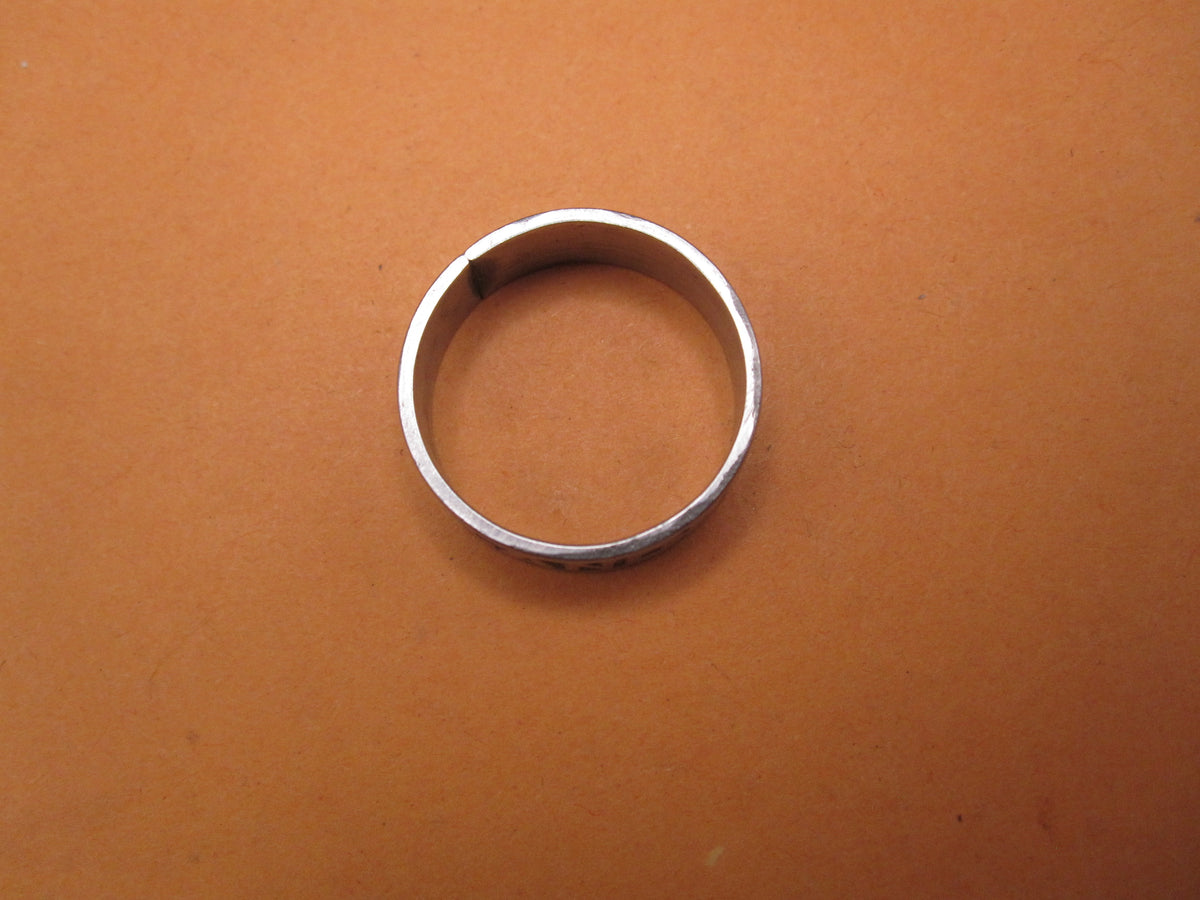 patriotischer Fingerring VATERLANDSDANK 1914