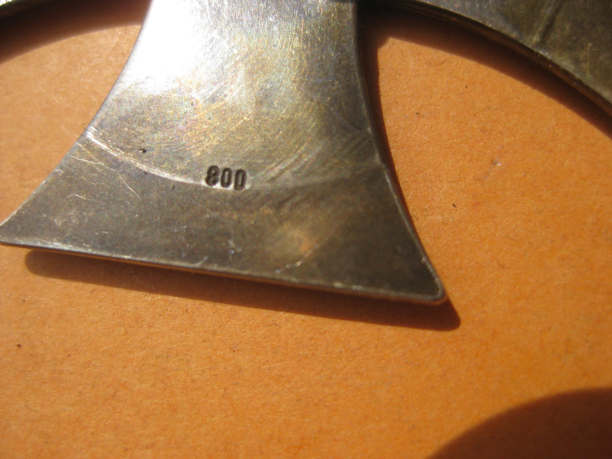 Eisernes Kreuz 1.Klasse von 1914 (EK1/14) an SCHRAUBSCHEIBE seltene Variante in echt Silber