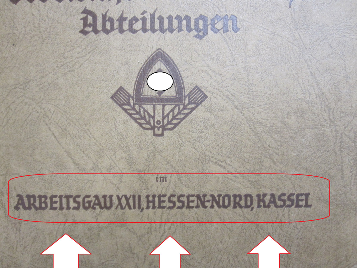 Buch Ehrennamen der Reichsarbeitsdienstabteilungen HESSEN Nord Kassel