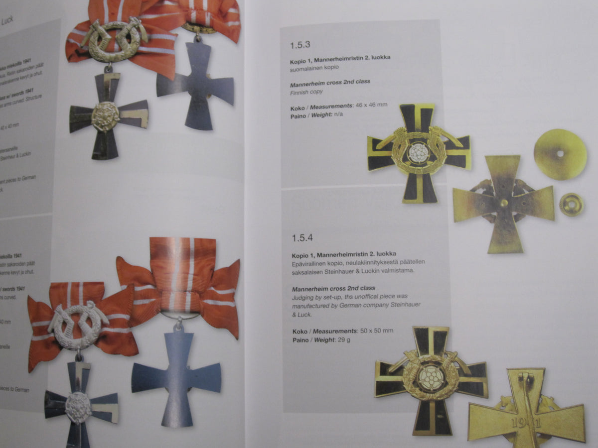 Buch Ordenskatalog der finnischen Auszeichnungen Orden Ehrenzeichen