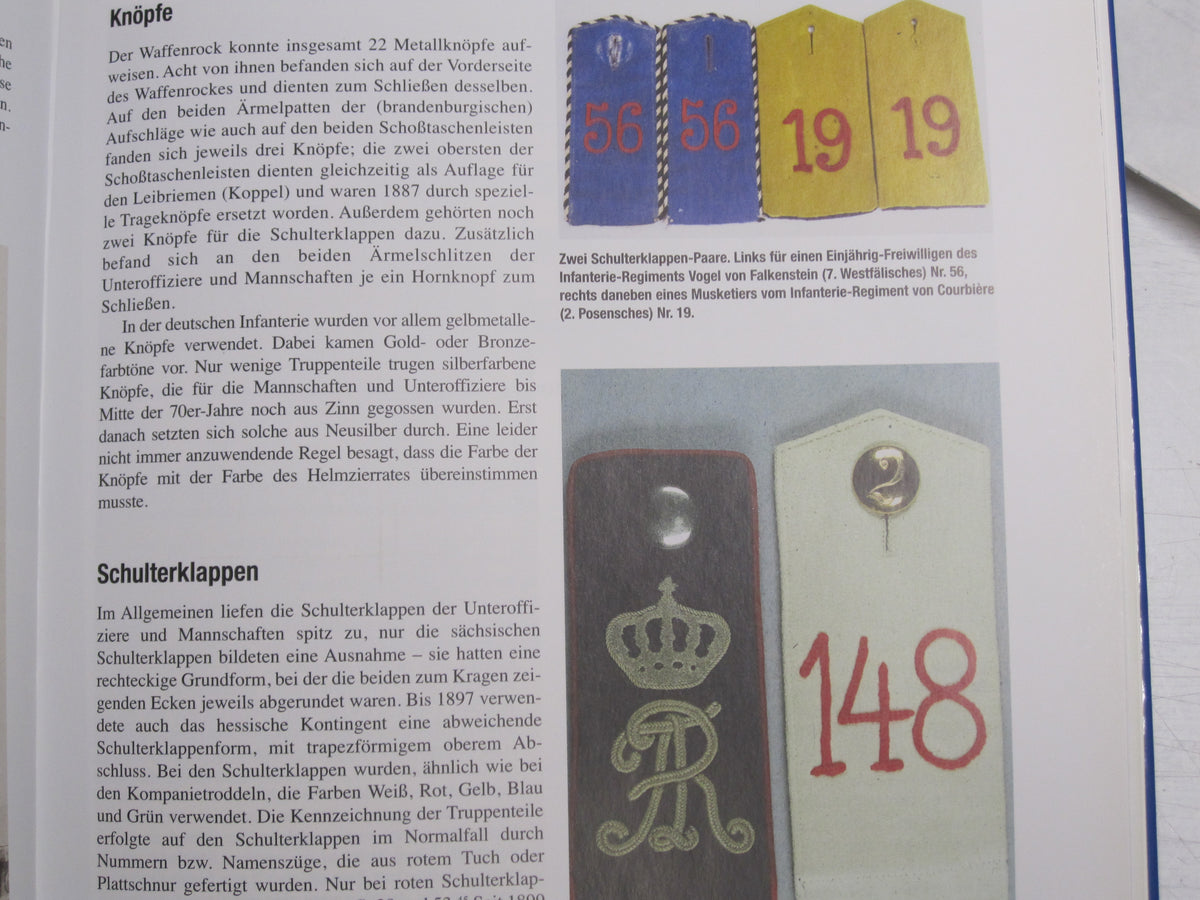 Buch UNIFORMEN der deutschen Infanterie 1888 bis 1914 in Farbe