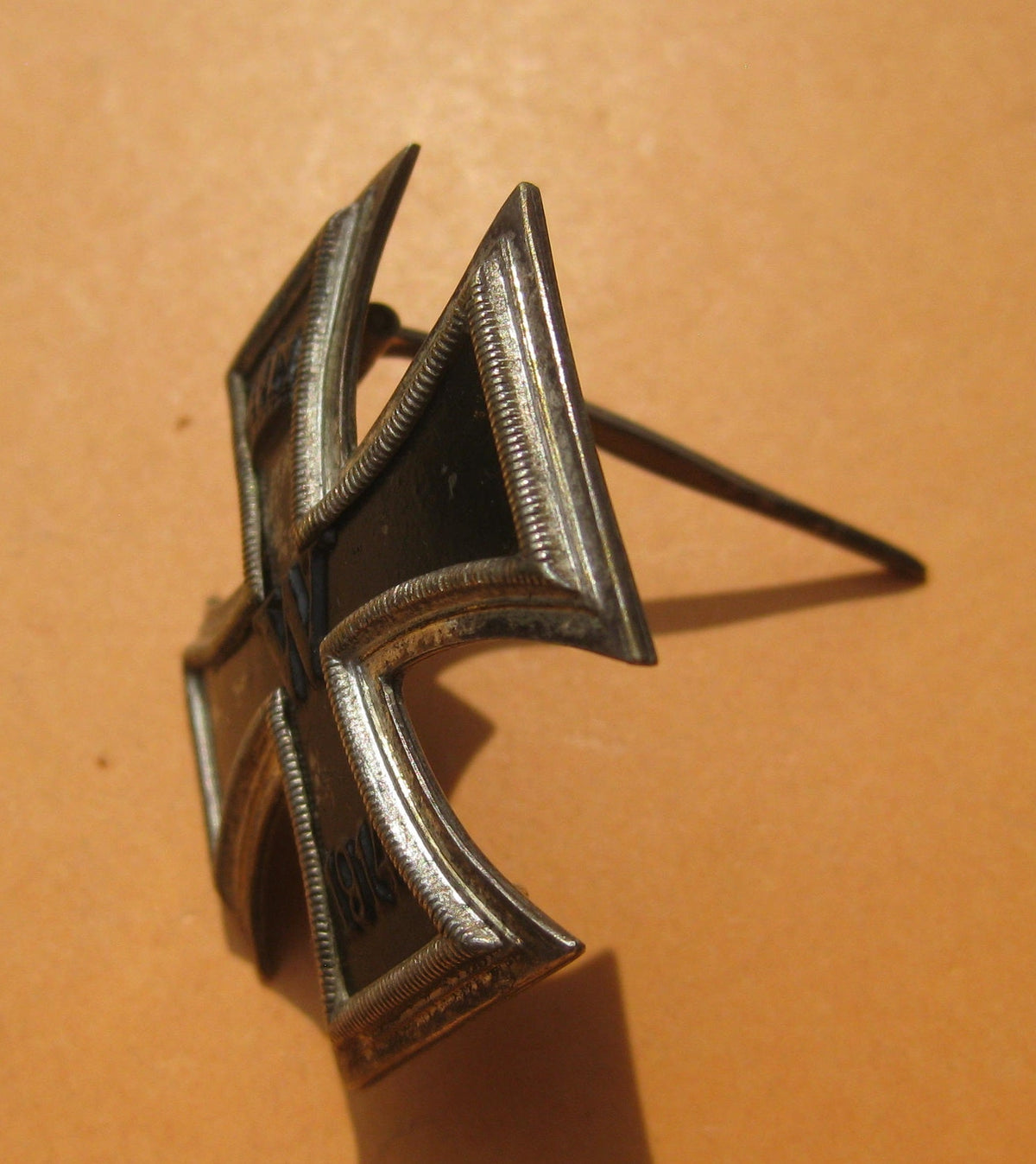 Eisernes Kreuz 1.Klasse von 1914 (EK1/14) unbekannter Hersteller mit Trägerfoto