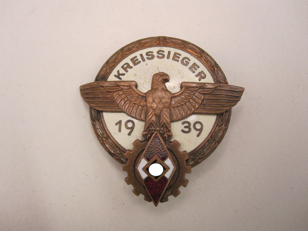 Hitlerjugend (HJ) Reichsberufswettkampf 1939 KREISSIEGERabzeichen