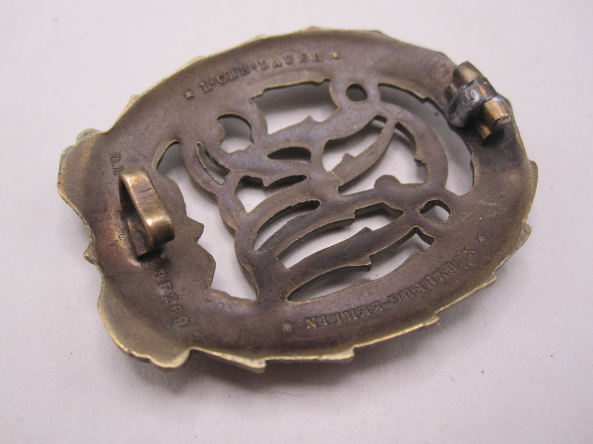 DRL Sportabzeichen in Bronze mit Hersteller Lauer Mint Condition