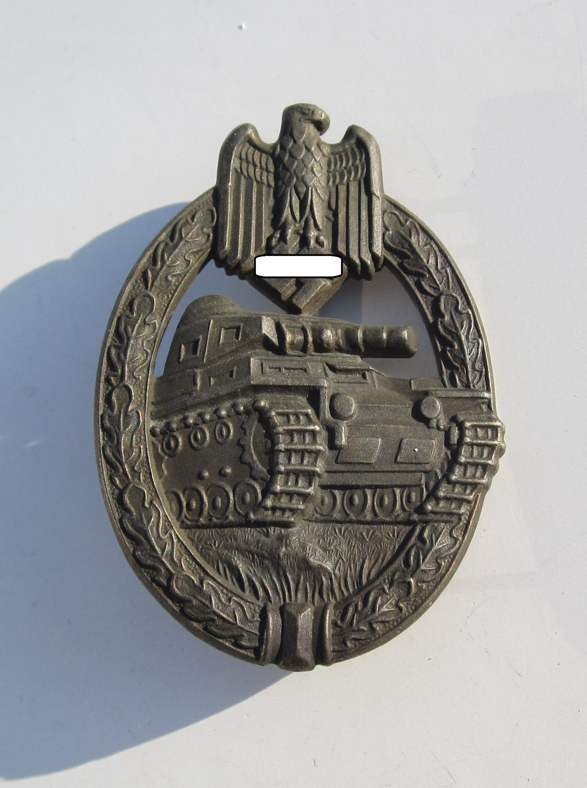 Panzerkampfabzeichen in Bronze Hersteller: AS im Dreieck MINT CONDITON