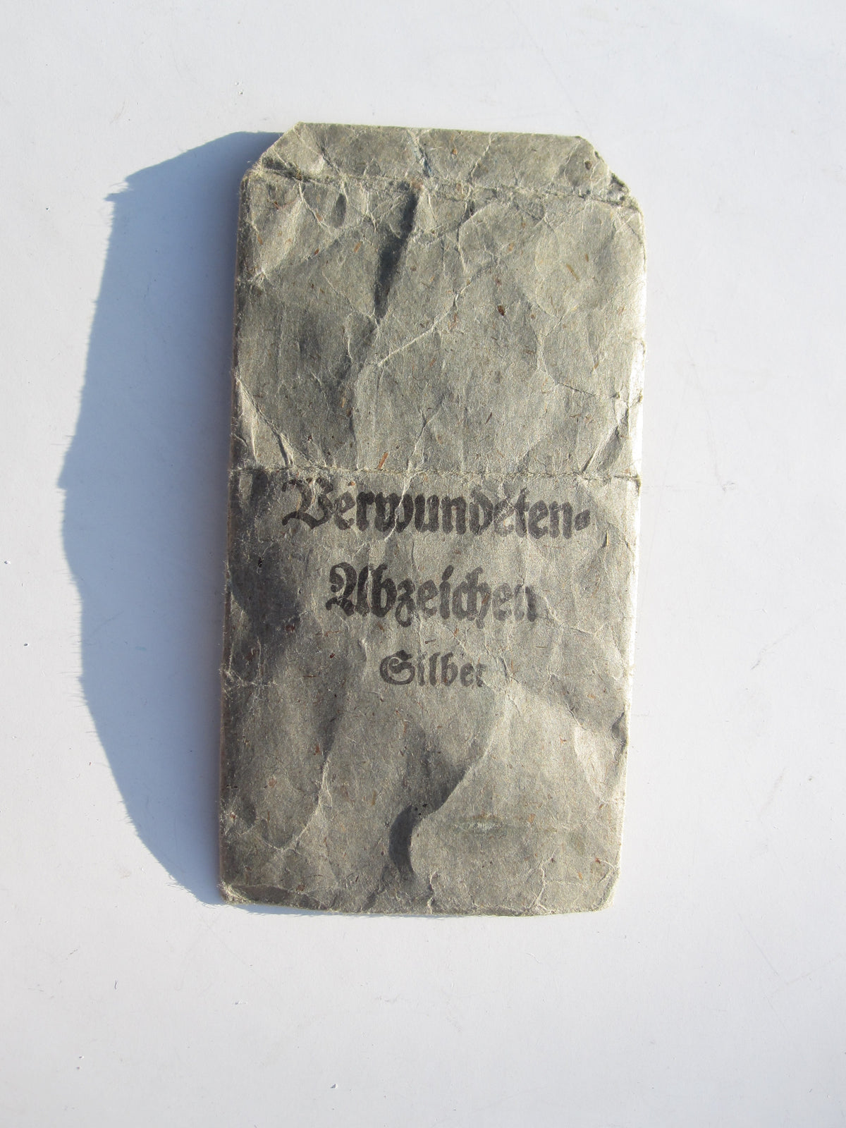 Verwundetenabzeichen 1939 in Silber in Verleihungstüte Hersteller &quot;100&quot; Mint Condition