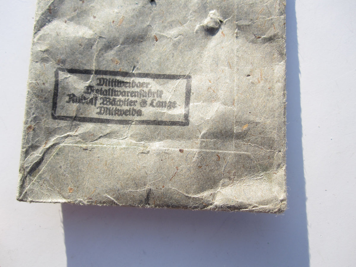 Verwundetenabzeichen 1939 in Silber in Verleihungstüte Hersteller &quot;100&quot; Mint Condition