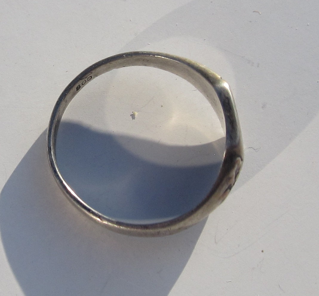 patriotischer Fingerring Silberring 1914 - 1917 Patriotika BAYERN