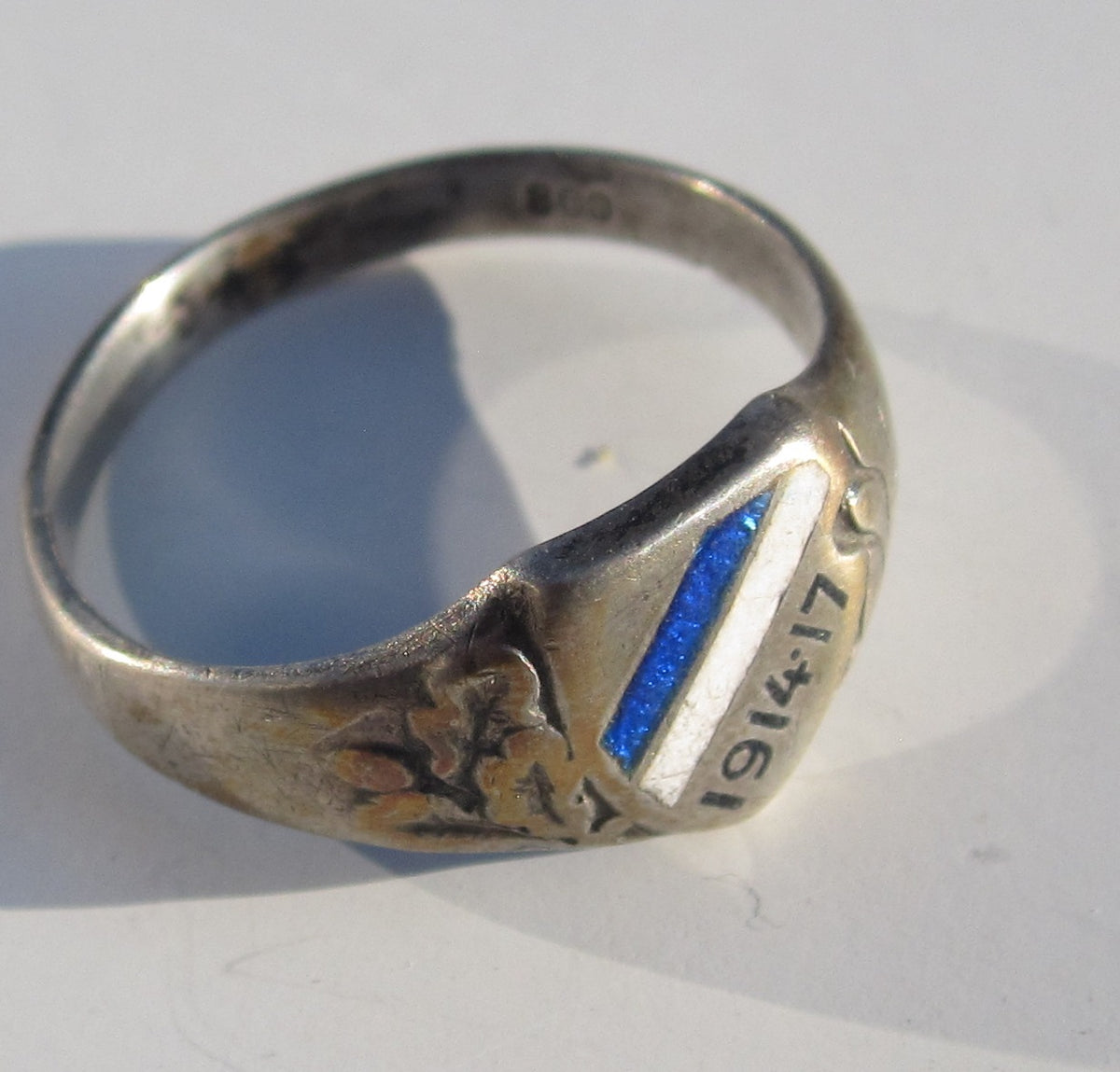 patriotischer Fingerring Silberring 1914 - 1917 Patriotika BAYERN