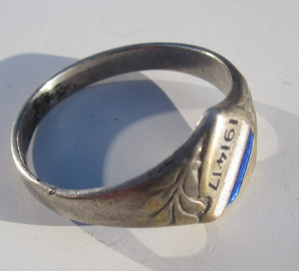 patriotischer Fingerring Silberring 1914 - 1917 Patriotika BAYERN