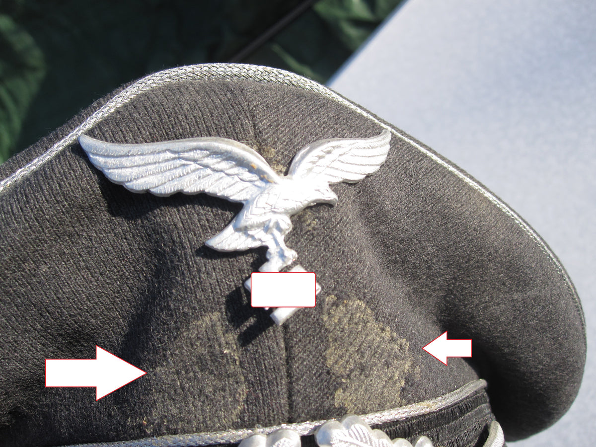 Schirmmütze für Offiziere Luftwaffe Wehrmacht Reenactement