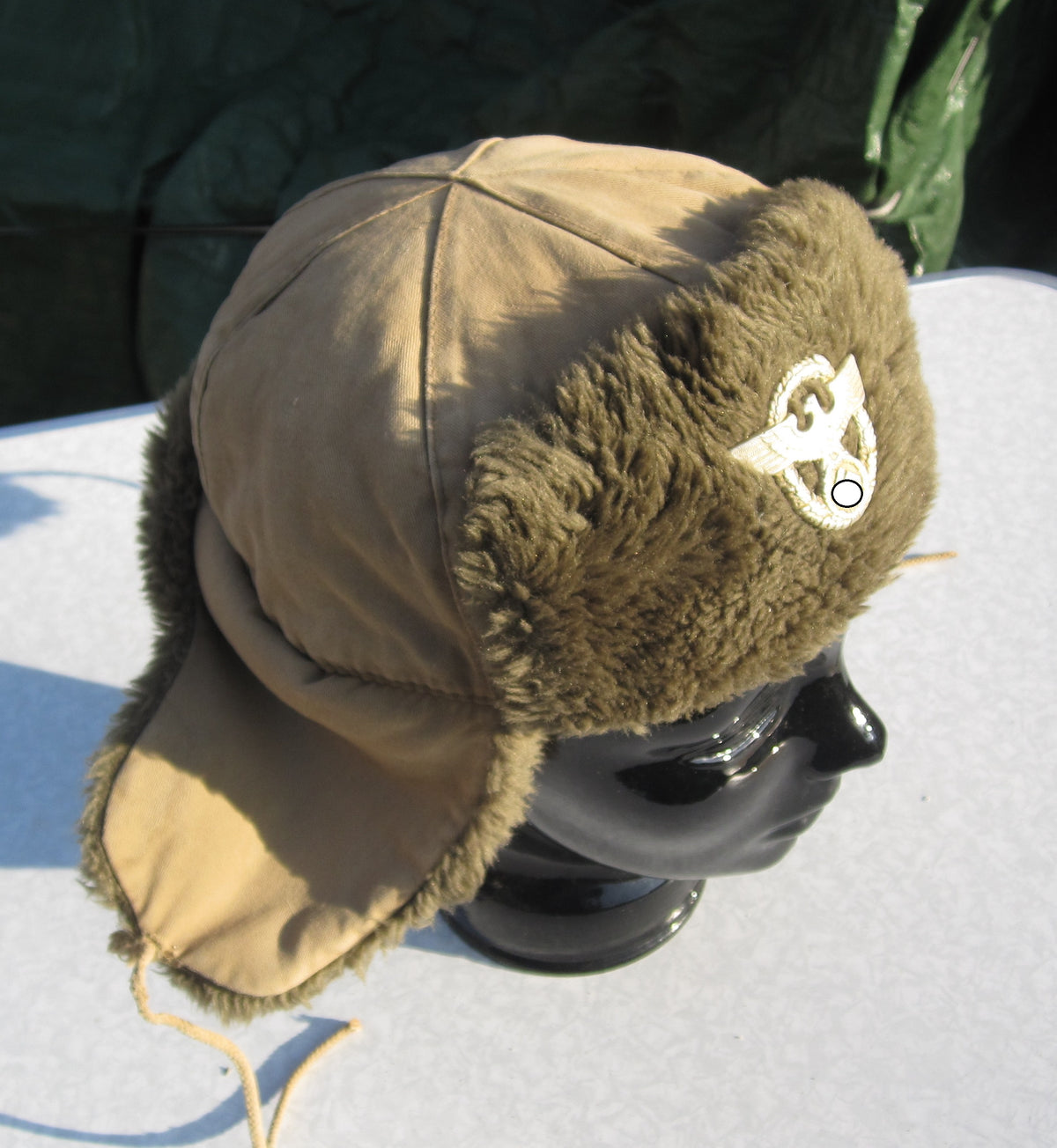 Wintermütze für Soldaten derPolizeitruppe Wehrmacht Reenactement